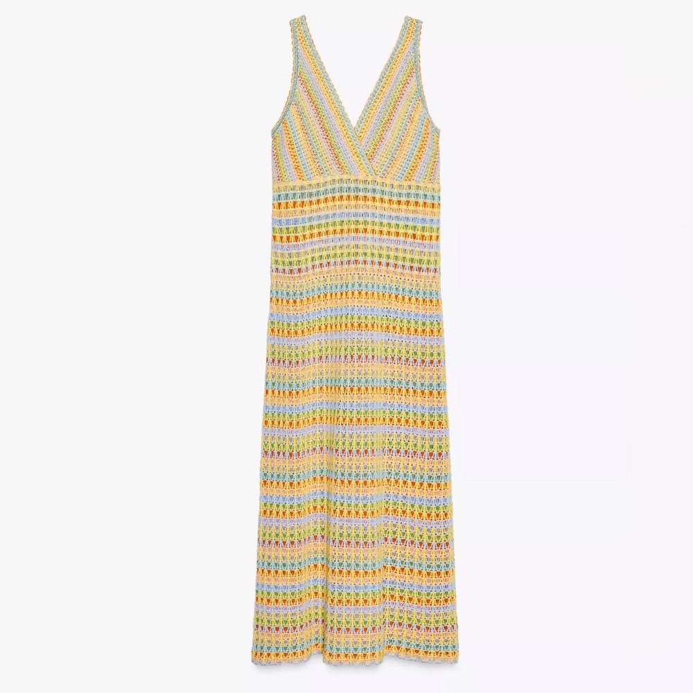 Zara Colorful Knit Dress